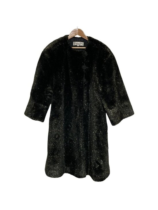 Christian Dior Jackets & Blazers - Dior Pret a Porter Lame Boa Coat 9 Black